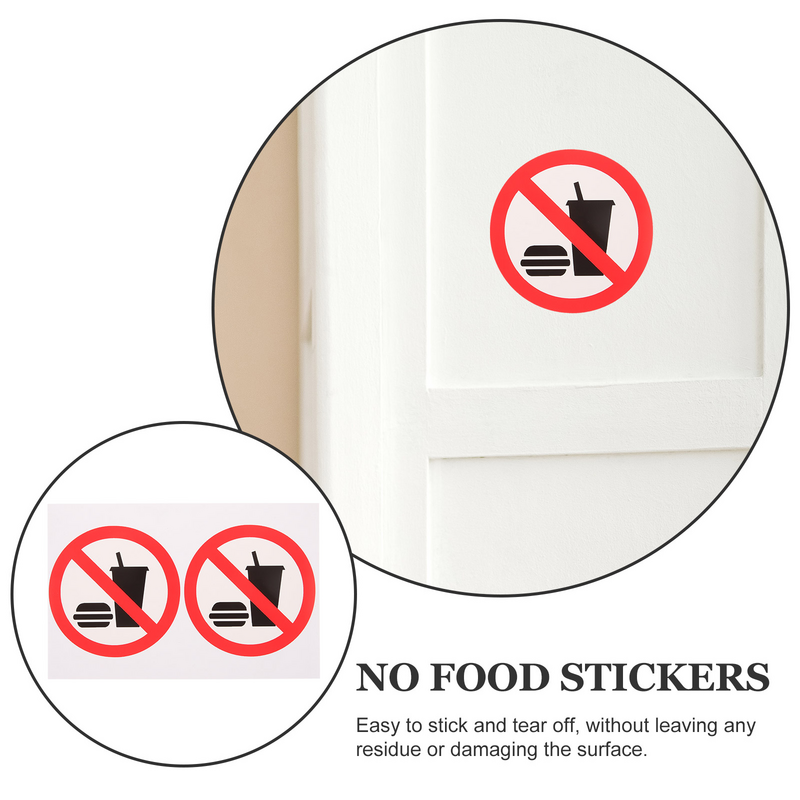 야외 앉기 및 눕기 음주 스티커, 음식 표지판 적용, PVC 자체 접착