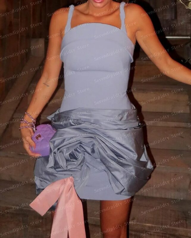 Tank Gary satynowa sukienka Mini długość plisowana kwiecista sukienki koktajlowe wykonane na zamówienie zawsze ładne suknie szlafrok Plus Size de luxe fem