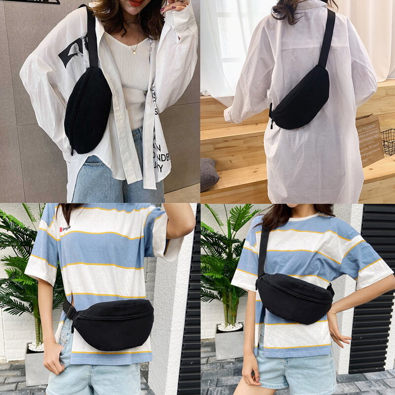 Men Women Waist Bag Pack Purse Casual Large Phone Belt Bag Pouch Print Fashion Travel Phone Bag Fanny Banana Hip Crossbody Bag