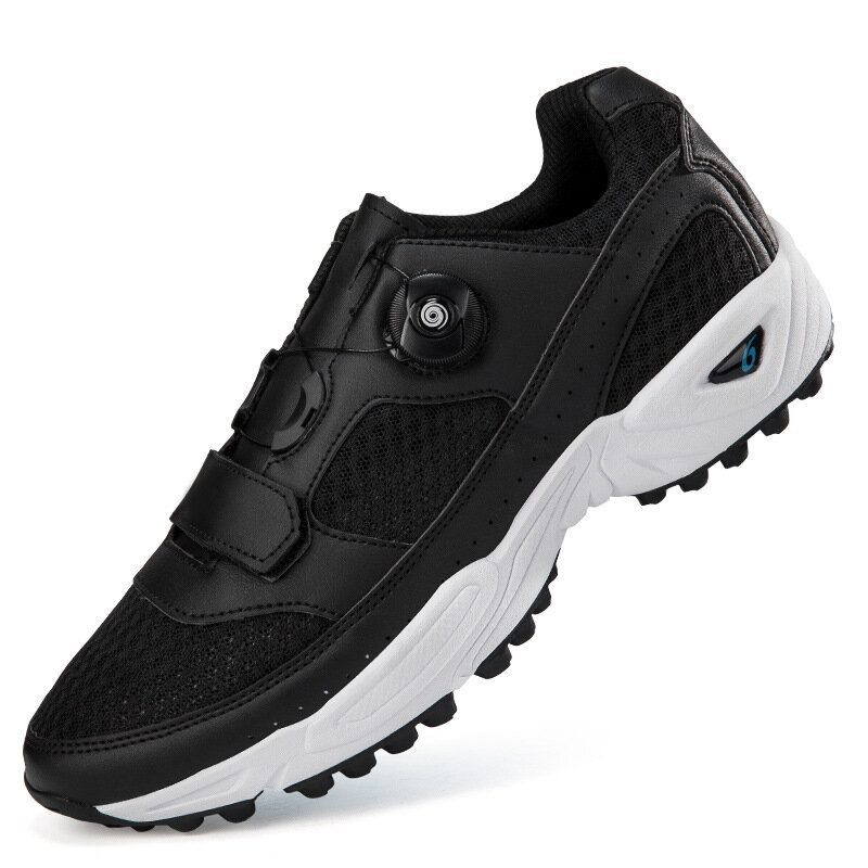 Sapato de golfe respirável masculino e feminino, tamanho grande, antiderrapante, unha móvel, tênis de botão