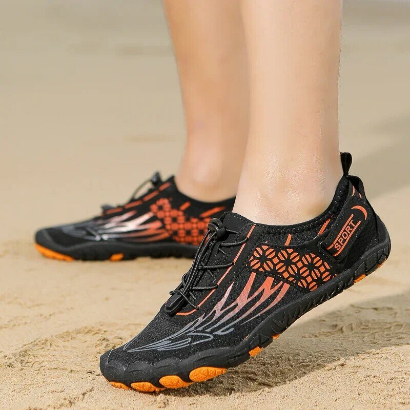 أحذية الخوض للأزواج ، أحذية شاطئ سباحة سريعة الجفاف ، أحذية لياقة بدنية متعددة الوظائف ، أحذية ناعمة تسمح بمرور الهواء ولا تنزلق