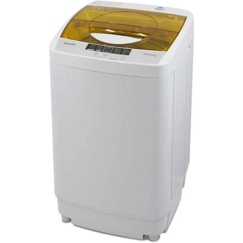 10 LBS Capacity, Fully Automatic 1.34 Cu.ft. Top Load Portable Washer with Built-in Drain Pump, Compact Laundry