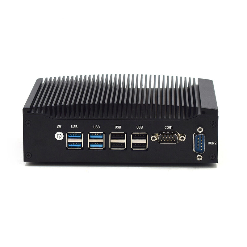 Hystou fanless RS485 7300U I5แกนคอมพิวเตอร์ขนาดเล็ก RS232 HDMI แบบคู่ GbE RJ45 Windows10Pro คอมพิวเตอร์อุตสาหกรรมที่ทนทานของ Realtek ลินุกซ์28W