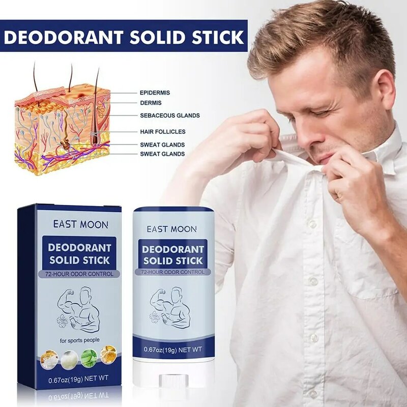 Desodorante Natural para hombres y mujeres, palo antitranspirante suave, olor largo, removedor duradero, bálsamos, desodorante de fragancia, H6R6