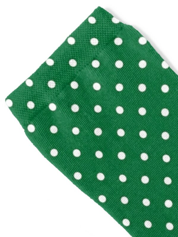Calcetines con estampado de lunares verdes para hombre y mujer, medias de lujo de estilo hip hop con dibujos animados, novedad