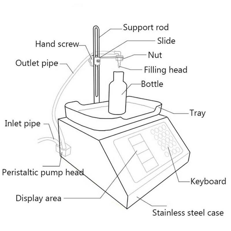 Máquina de enchimento de bomba peristáltica, ejuice eliquid, balança eletrônica de pesagem 110v-220v, para perfume de bebidas líquidas, alta precisão