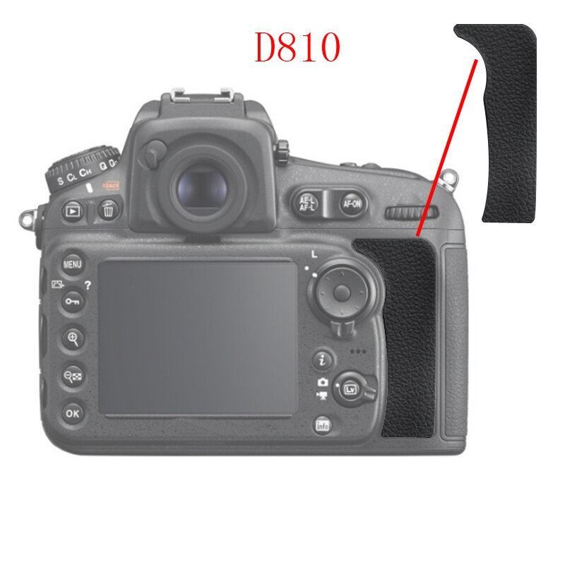 For Nikon D80 D90 D600 D610 D700 D800 D800E D810 Thumb Rubber Back cover DSLR Camera Replacement Unit Repair Part