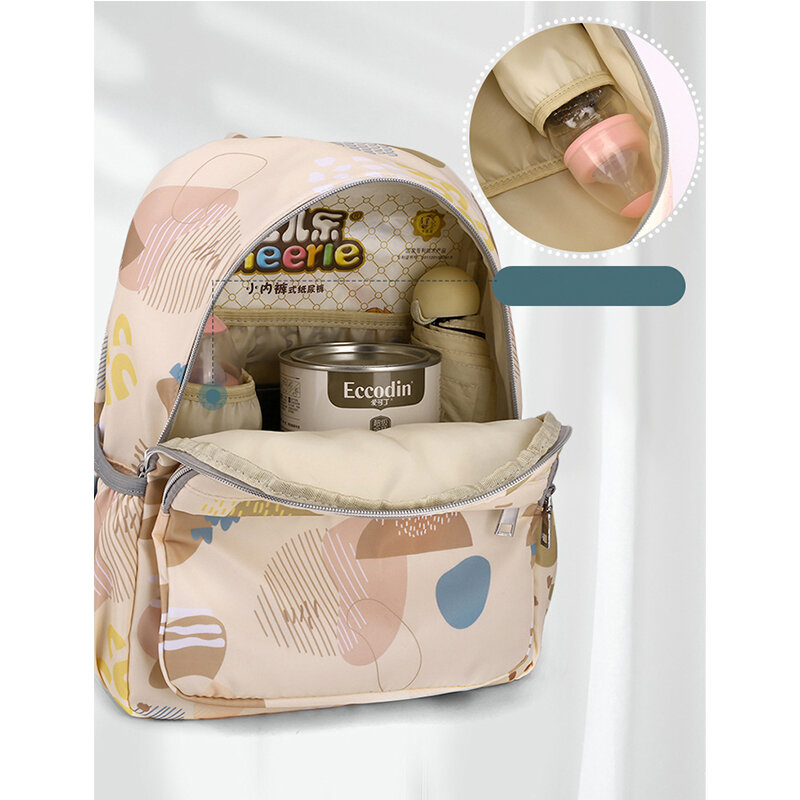 Fashion Mummy Maternity Nappy Bag Large Capacity Diaper Bag Travel Backpack Nursing Bag for Baby Care Waterproof Women's Bag