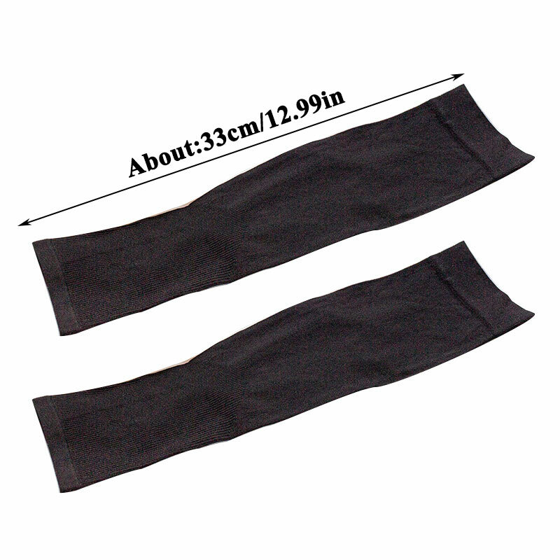 2Pcs Sport Cotton  Arm Case Summer Ice Silk Anti-Slip Sleeve Uv Sun Protect Sunscreen Unisex Arm Cover Elbow Sleeve Cuff