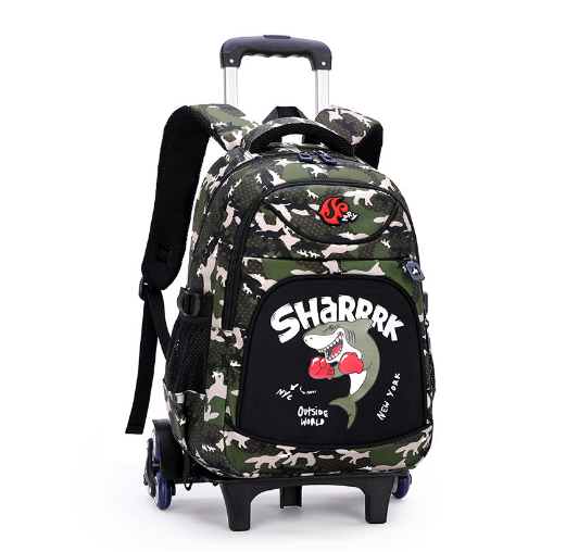 Saco de bagagem do trole da escola saco de escola com rodas mochila de rolamento da escola das crianças para meninos