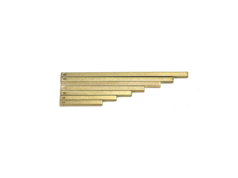 Brass Stick Brinco Encantos para Fazer Jóias, Retângulo Bar, Resultados Brinco, 15x2x1mm, 20x2x1mm, 25x2x1mm, 27x2x1mm, R2481