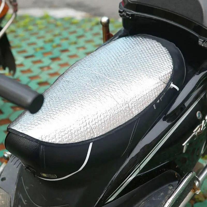 Universals Waterproof Motorcycle Sunscreen Seat Cover Cap Prevent Bask In Seat Scooter Sun Pad Heat Insulation Cushion Protect