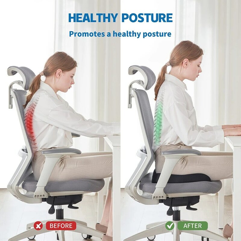 Гелевая U-образная подушка для сидения из пены с эффектом памяти, массажный автомобильный офисный стул для длительного сидения, гелевая Подушка для облегчения боли в спине