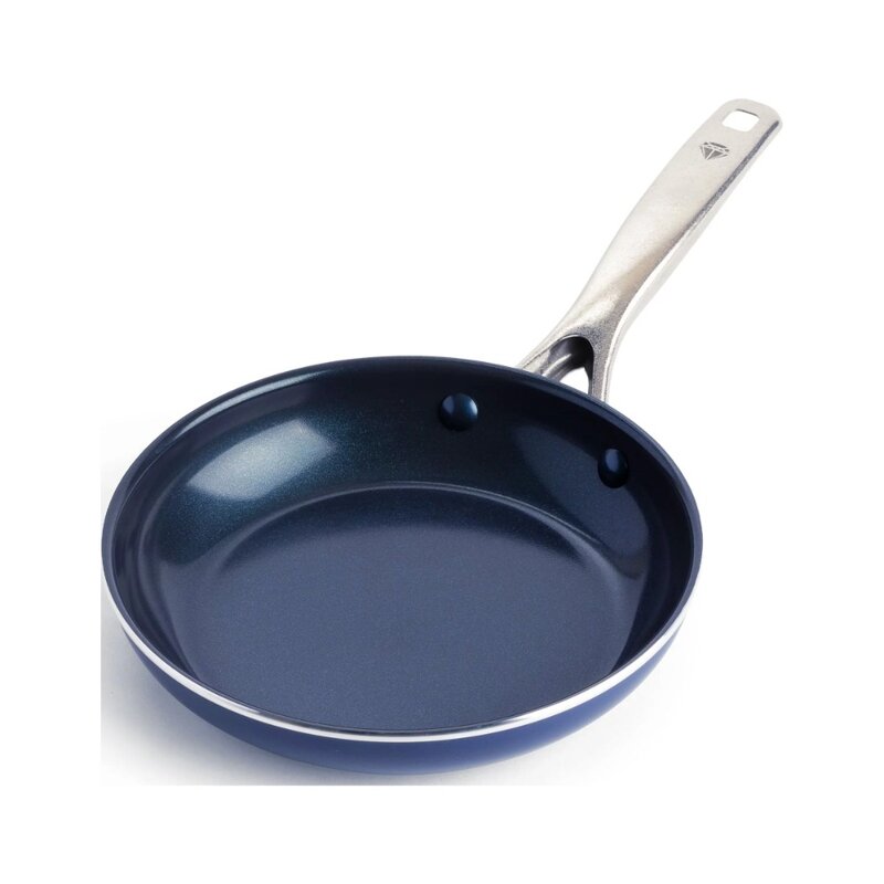 Синяя Алмазная керамическая антипригарная сковорода/сковорода, 8-дюймовая сковорода