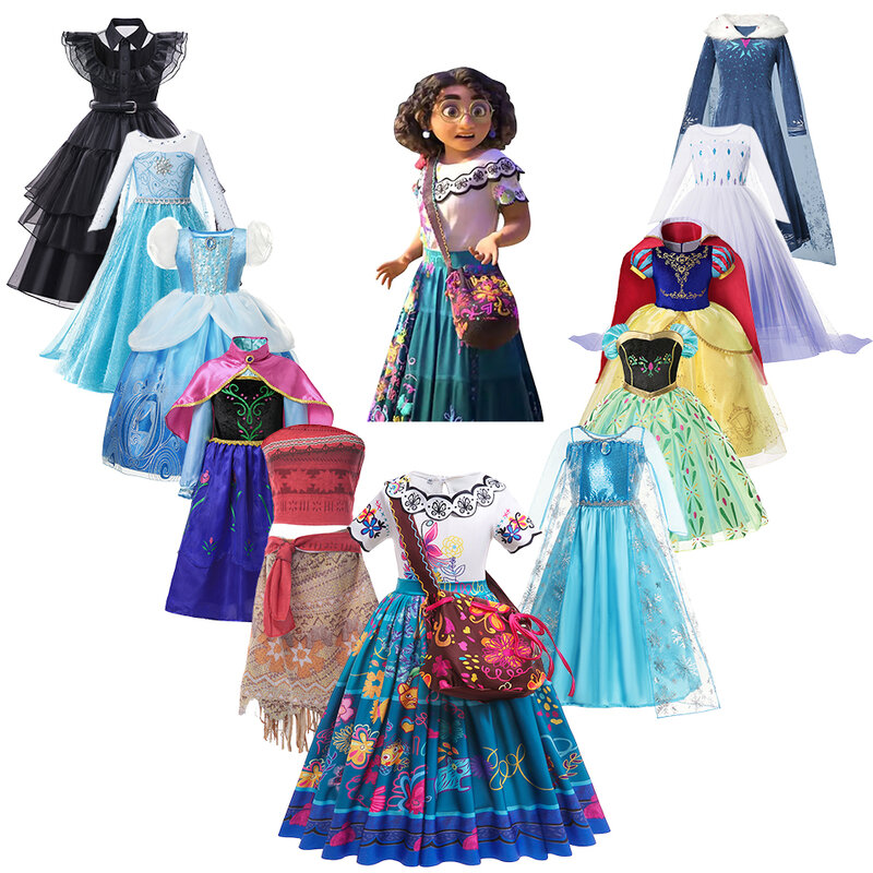 Disfraz de Disney Mirabel para niños, vestido de princesa para niñas, traje de Cosplay para fiesta de carnaval, melocotón, Navidad y viernes