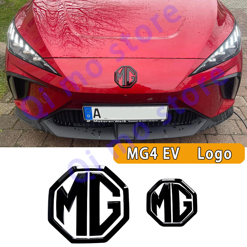 Vervangend Logo Auto Bescherming Abs Mg 4 Mg Mulan Ev 2021 2022 2023 Patch Auto Black Badge 3d Sticker Met Verhoogde Letters Stickers