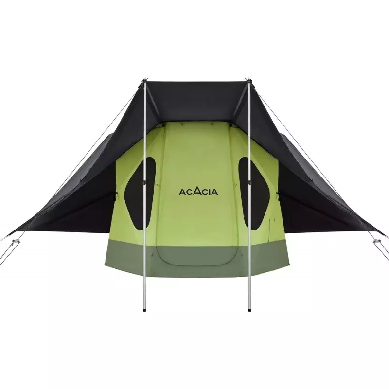 Space Acacia Camping Tent, 2-3 PersonUp Tent for Camping with 6'10'' Height, 1 Door, 8 Windows, Waterproof Easy Setup Insta