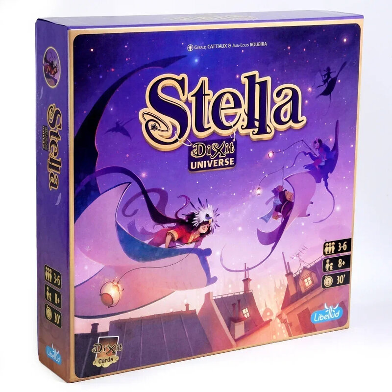 Dixit Stella Univerus, jeu de société queparty, version anglaise, pour la famille et les amis, avec carte d'identité, idéal pour le jour, 6 000