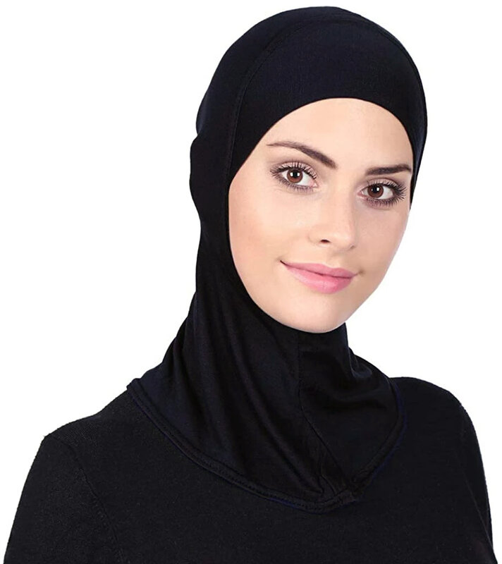 Donne musulmane Underscarf copricapo foulard musulmano interno Hijab Caps islamico Underscarf Ninja Hijab sciarpa cappello Cap Bonnet