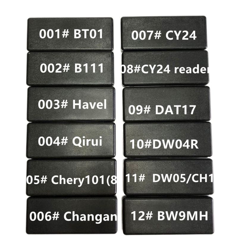 Lishi-lector de llaves 2 en 1, B106, B111, CY24, CY24R-2021, DAT12R, DAT17, DW04R, DWO5, FO38, CH1, FORD2017, FORD2021, GM37, B106