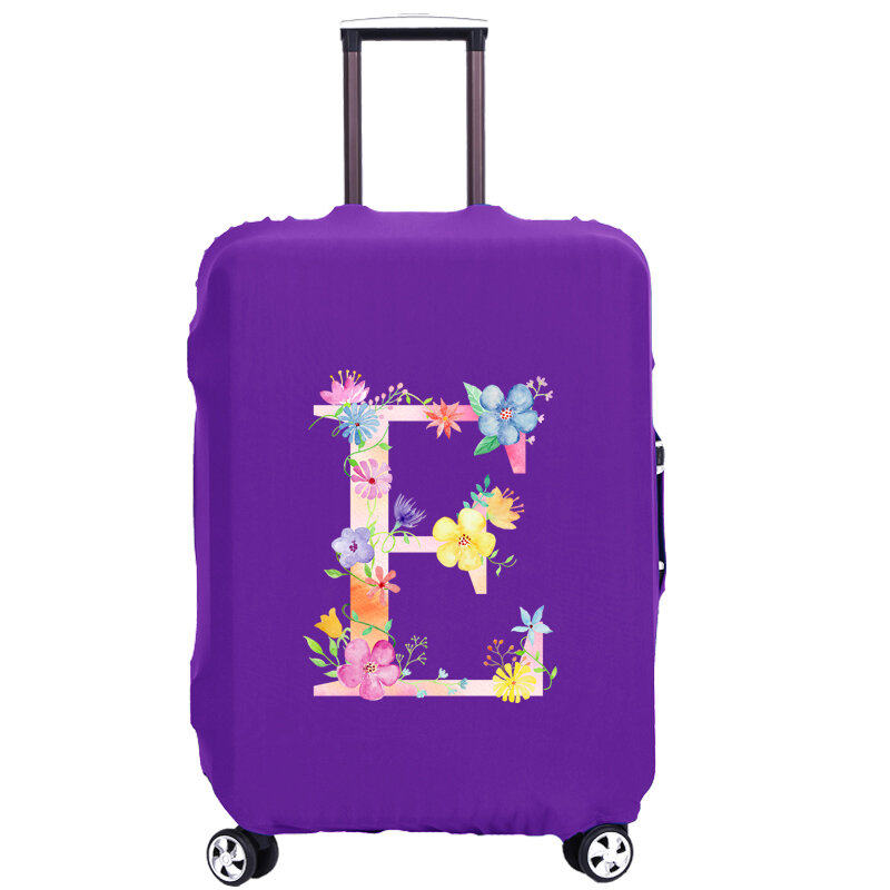 Фиолетовый чехол для багажа, толстый защитный съемный чехол для багажа 18-32 дюйма, аксессуары для путешествий, Защитные чехлы для чемодана