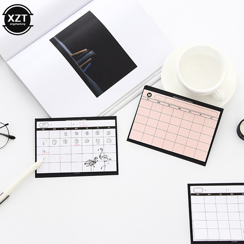 CCC 1PCS =30SHEET Simple Weekly Planner Book Desktop Schedule Month Plan Tear The Notebook Work Efficiency Summary