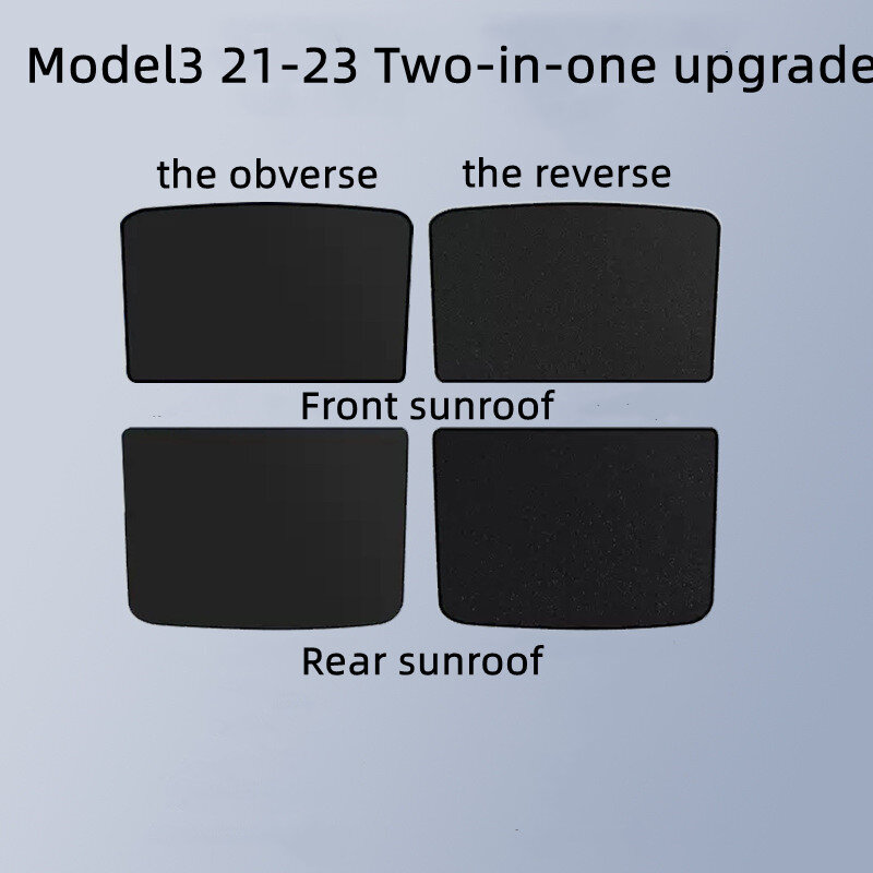 TEFUN for Tesla Model Y Sunshade 2022 2023 Mode 3 Roof Shade Model 3 Y Sun Protection Tesla Accessories