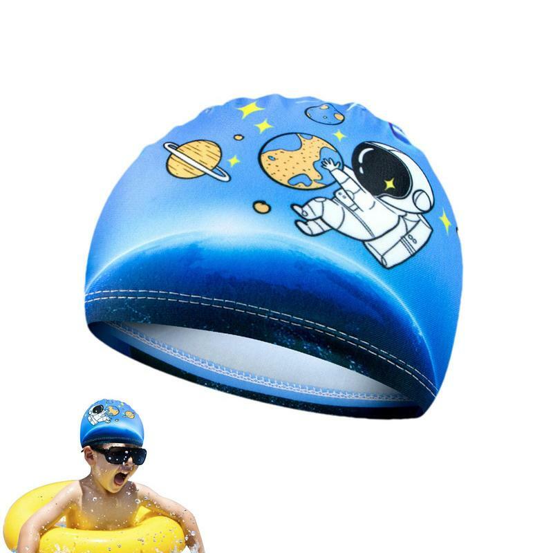 Swimming Caps For Kids Elastic Swim Bath Hats Breathable Unisex Swimming Caps For Beach Water Park Swimming Pool Child Teen