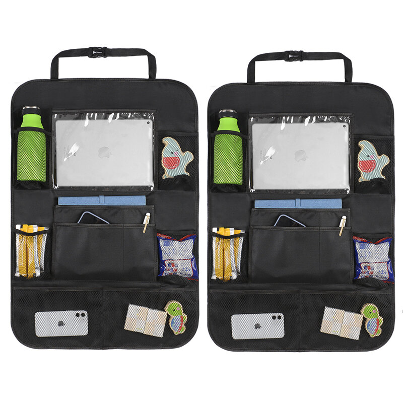 Seggiolino auto per bambini Organizer per schienale borsa multi-tasca portaoggetti cuscino a prova di calcio supporto per Tablet accessorio interno stivaggio