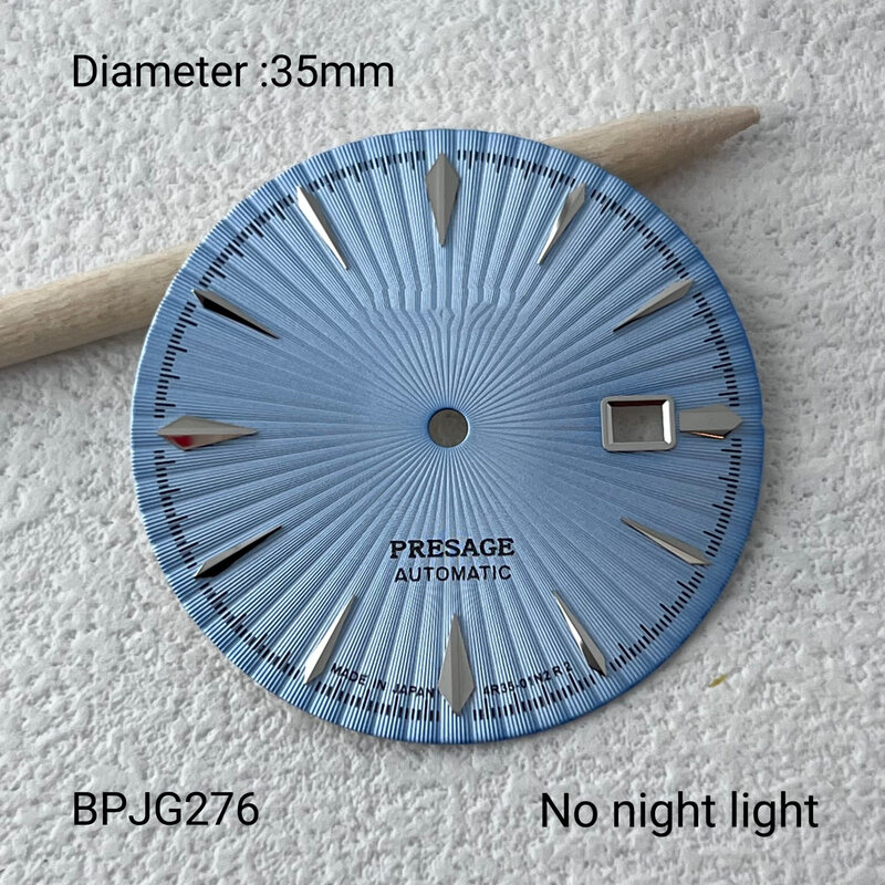 Calendrier de jour à motif radial ORY, sans lettrage lumineux, adapté au mouvement NH36, accessoires de montre personnalisés, 35mm