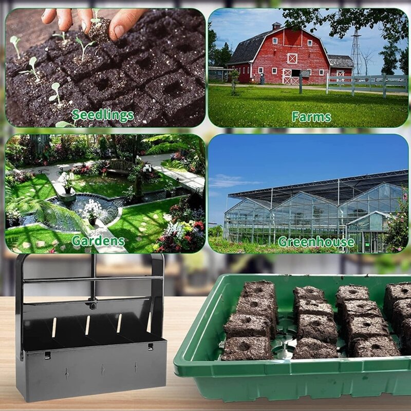 M6CF มือถือ Seedling Soil Blocker ดินสำหรับสวนการผลิตต้นกล้า