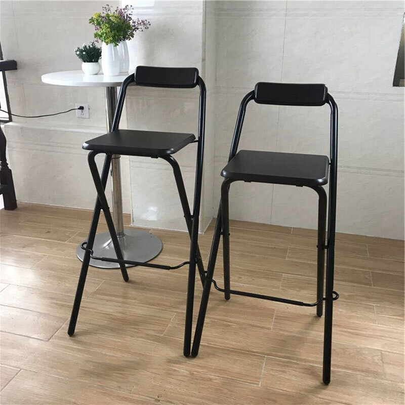 Metal Designer Bar Chairs Modern High Stools Luxury Library Bar Chairs Industrial Portable Sgabello Cucina Living Room Furniture