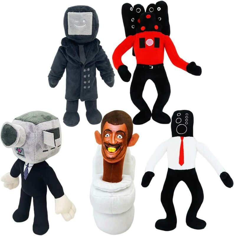 Skibidi Toilet peluche bambola di pezza giocattoli regali da collezione per bambini fan adulti compleanno boss divertente figura di gioco Anime