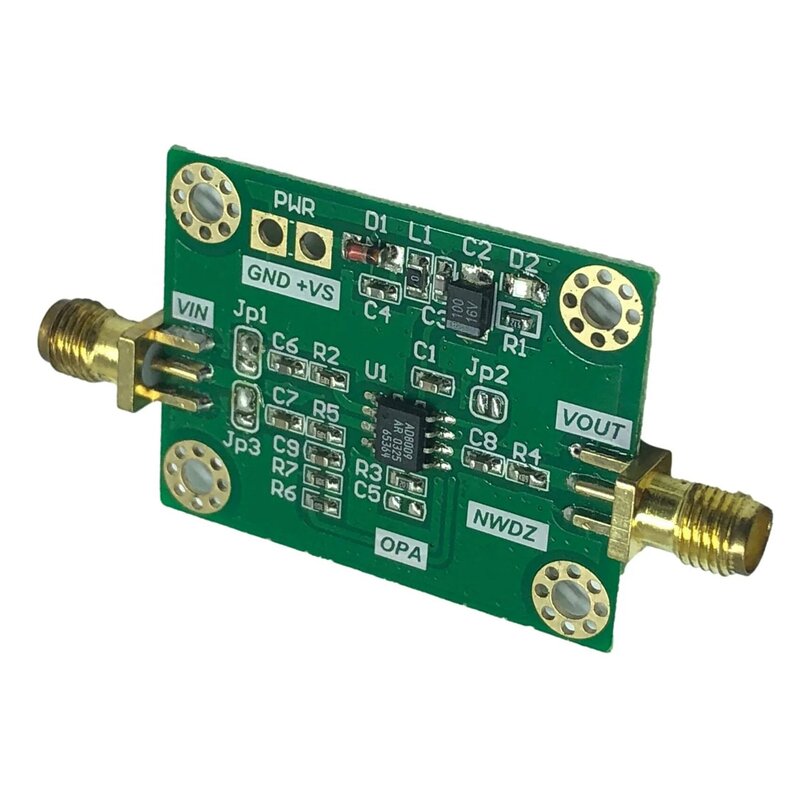 Módulo de RF AD8009, amplificación de realimentación de corriente, 1GHz, 5500V/EE. UU., baja distorsión, alta amplificación de pulso de corriente