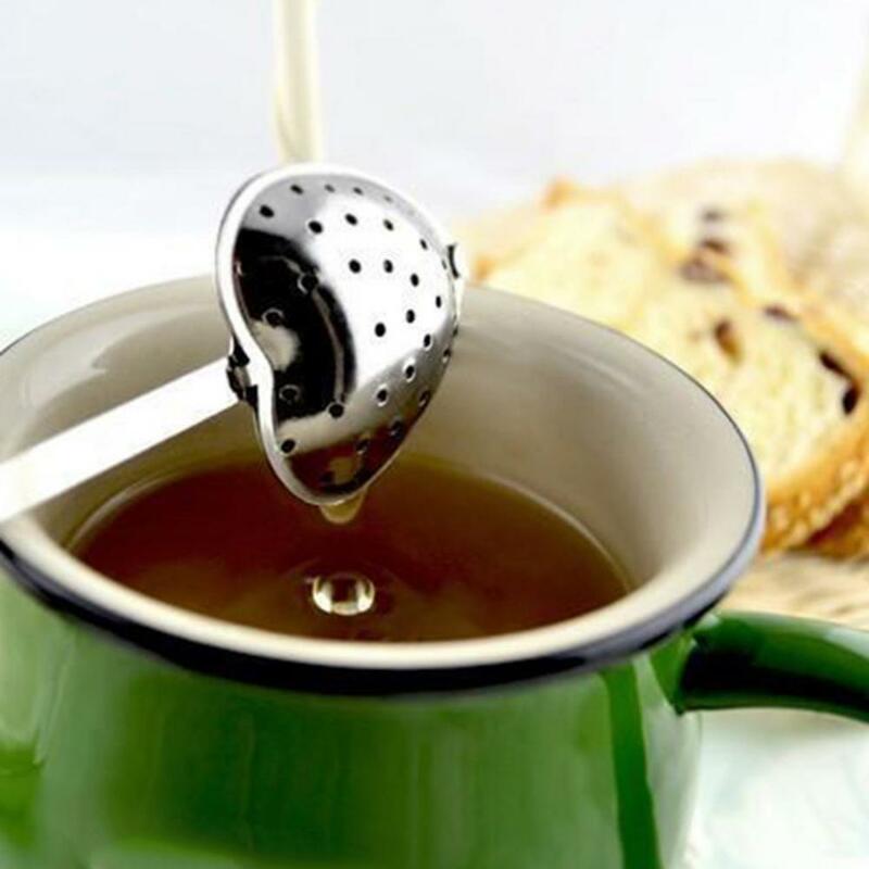 Tea Strainers Heart Shape Tea Infusers Stainless Steel Coffee Filter Tea Infuser Spice Seasoning Strainer Teapot Herb Tea Filter
