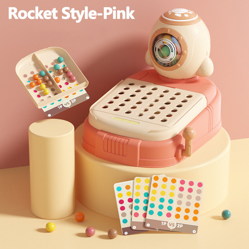 Rocket หมากรุกเด็กการศึกษาของเล่นยานอวกาศ Ball หมากรุก Montessori เกมตรรกะสำหรับของเล่นเด็กวันเกิดของขวัญ