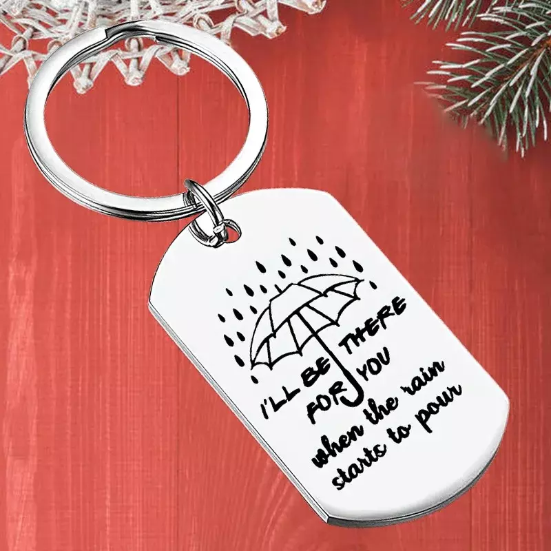 Metal Best Friend Keychain Pendant I'll Be There for You BFF Friends Gifts Key Chain Keyring Friendship Christmas Birthday Gifts
