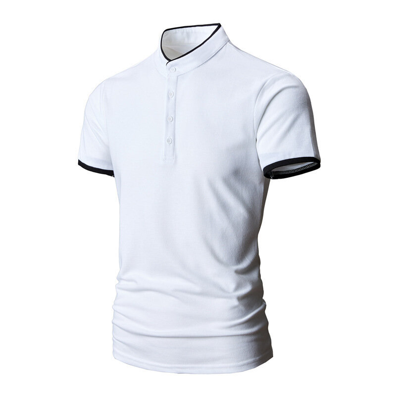 Summer Men's Fashion Casual Multi-color Short-sleeved Polo Shirt Youth T-shirt