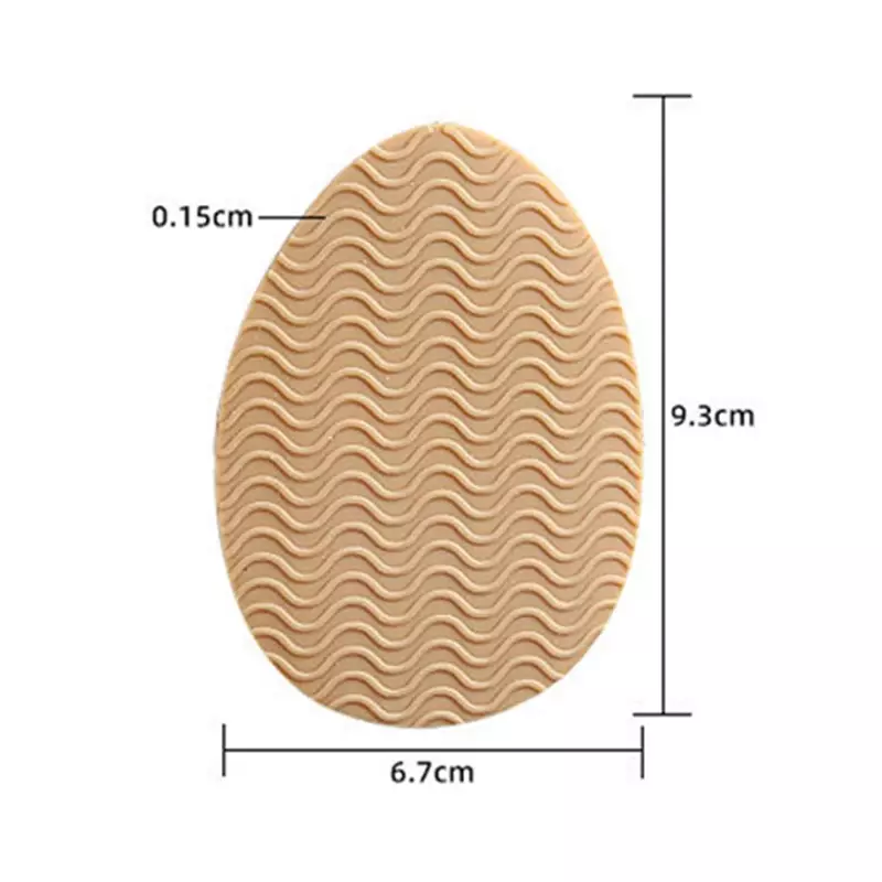 Silicone Rubber Soles PadsNon-Slip Wear-Resistant Shoes Mat Stickers Self-Adhesive Sole Protector High Heels Forefoot Sticker