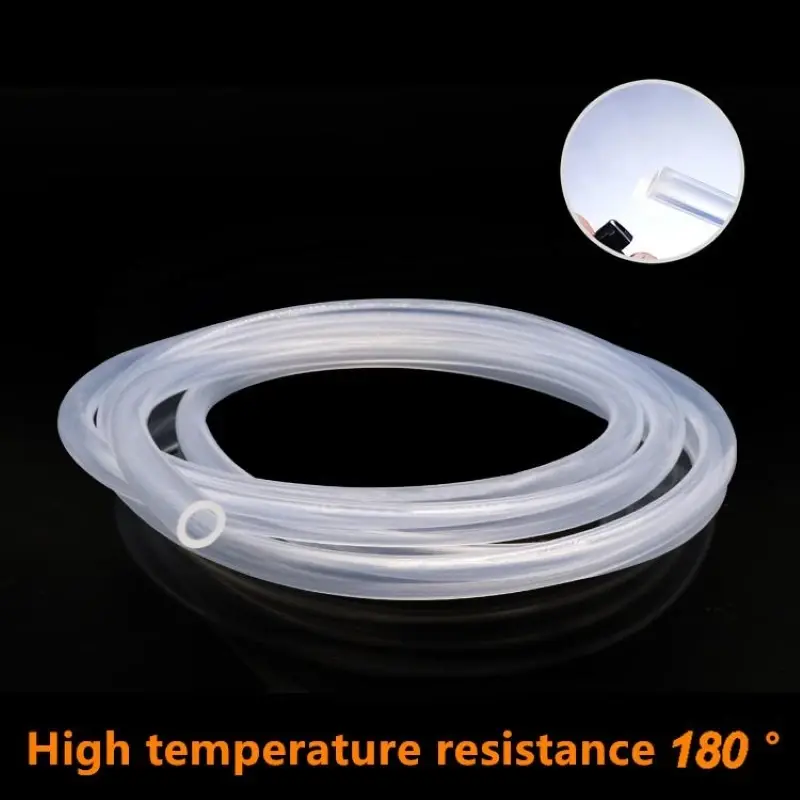 1/5 Meters Food Grade Clear Transparent Silicone Rubber Hose ID 0.51 2 3 4 5 6 7 8 9 10 12mm O.D Flexible Nontoxic Silicone Tube