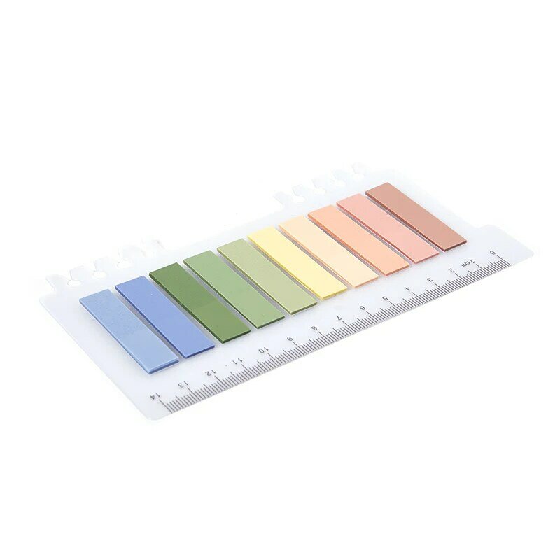200sheets/1pc Morandi Sticky Tabs Sticky Notes Tabs Page Markers Cute Memo Pad Stickers Notepad Book Annotation Office School