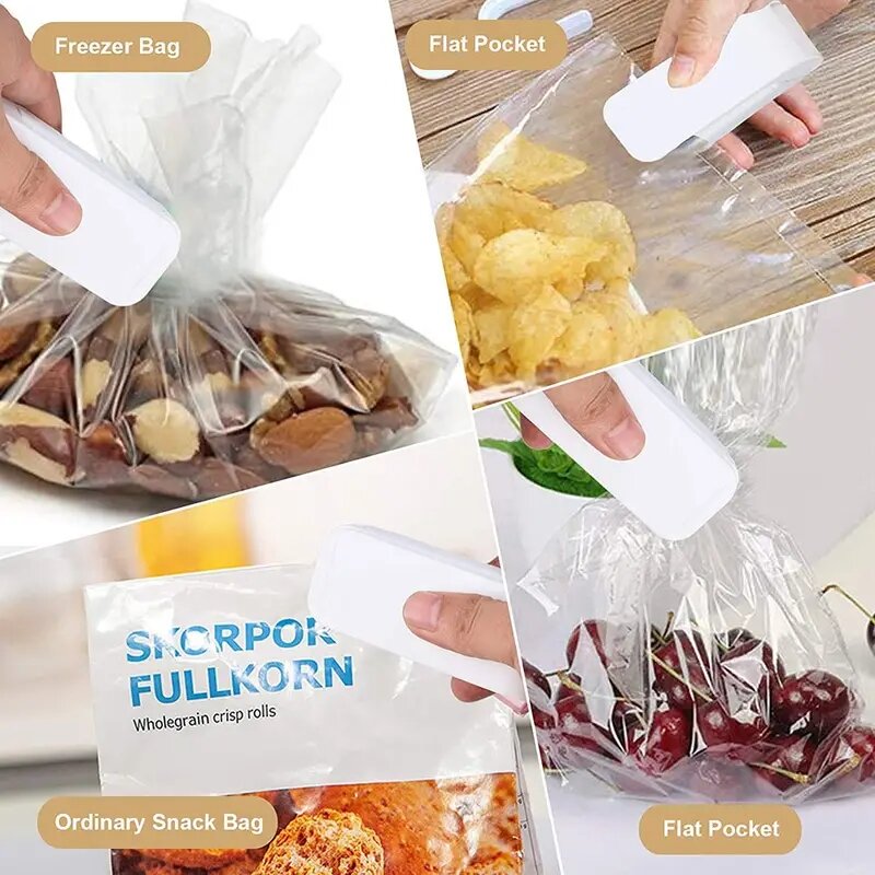 Mini Heat Bag Sealing Machine Package Sealer Bags chiusura termica in plastica per alimenti sigillante portatile imballaggio accessori da cucina