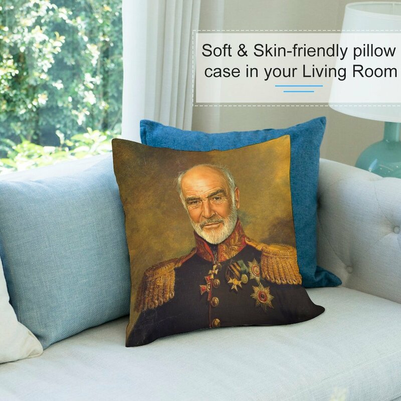 GenerSean Connery-Taie d'oreiller décorative de remplacement, coussin de canapé, coussin d'assise