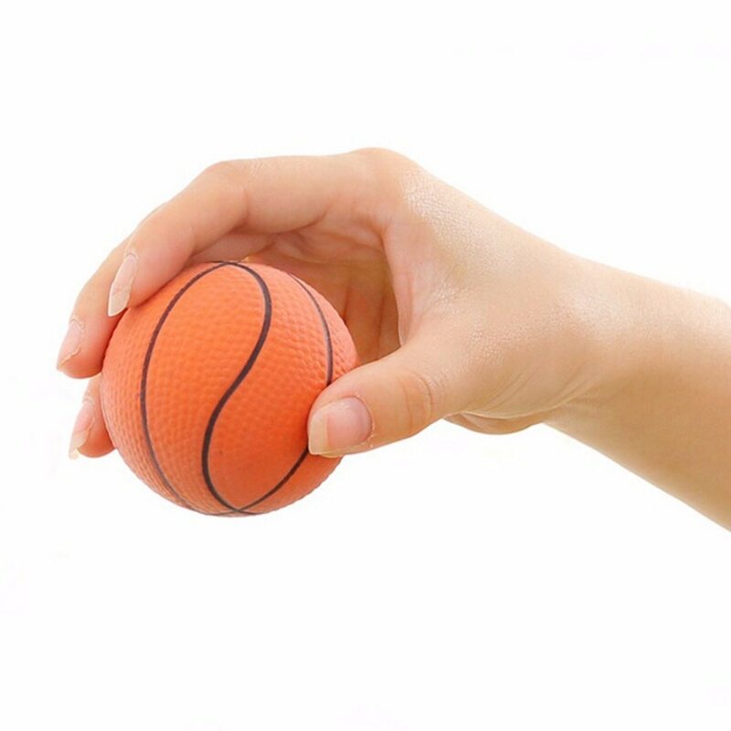 Детская игрушка, баскетбольный мяч для упражнений на запястье, снятие стресса, мягкий цветной мяч из пенопласта для рождественского подарка, 6,3 см