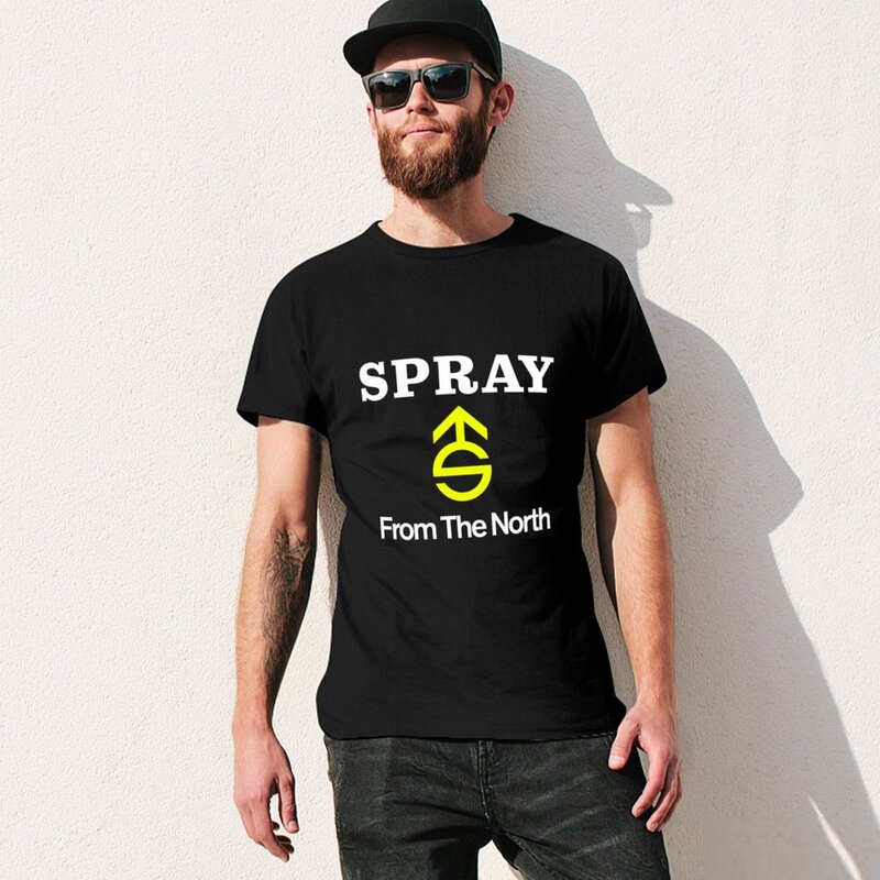 SPRAY-od północy t-shirt celny nowe wydanie męskie koszulki