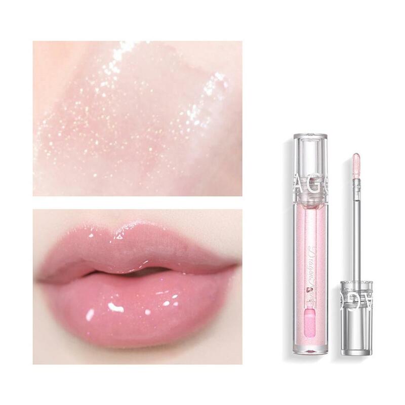 Lip Gloss lapisan air, pewarna bibir berkilau, Lipstik Putih dan mudah, warna air ke kaca, gratis pengiriman, tahan air V5F2