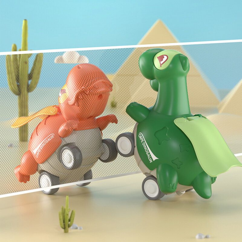 Coche de dinosaurio deslizante para niños, juguete de cuerda, animales de simulación, modelo t-rex, regalo