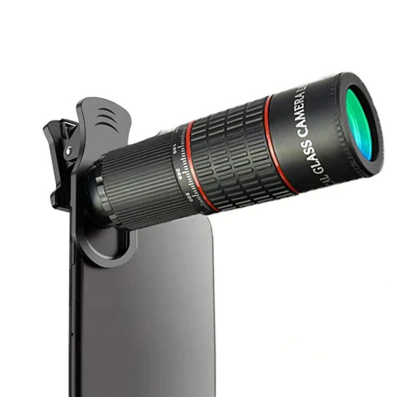 Telescopio Monocular con Zoom, lente teleobjetivo para teléfono móvil con trípode para acampar, Mini binoculares de caza portátiles, 22X