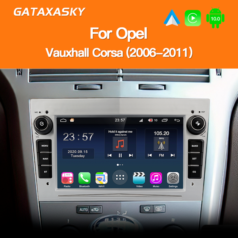 GATAXASKY-Android Car Radio Multimedia Player, Opel Astra H J 2004, Vectra, Vauxhall, Antara, Zafira, Corsa C D, Vivaro, Meriva, Veda