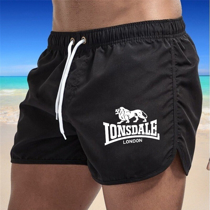2024 LONSDALE Męskie sportowe spodenki plażowe Szorty Letnie lekkie spodnie z kieszeniami Luźne spodnie dresowe